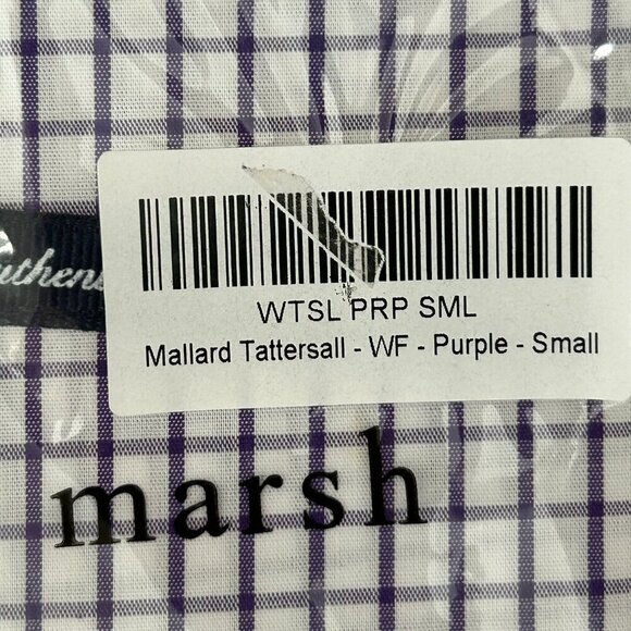 NWT Southern Marsh Tattersall Long Sleeve Button Down Shirt Size Small Preppy - Picture 3 of 7